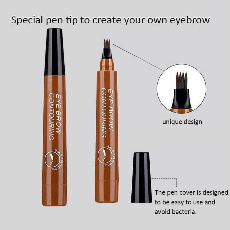 Eyebrow Pen with a Micro-Fork Tip